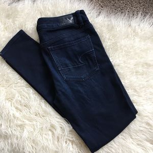 Dark Blue AE Hi-Rise Jegging